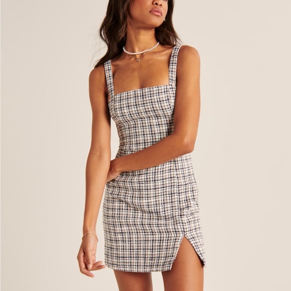 Abercrombie & Fitch Dresses & Skirts - NWT Abercrombie & Fitch Tweed Slip Mini Dress